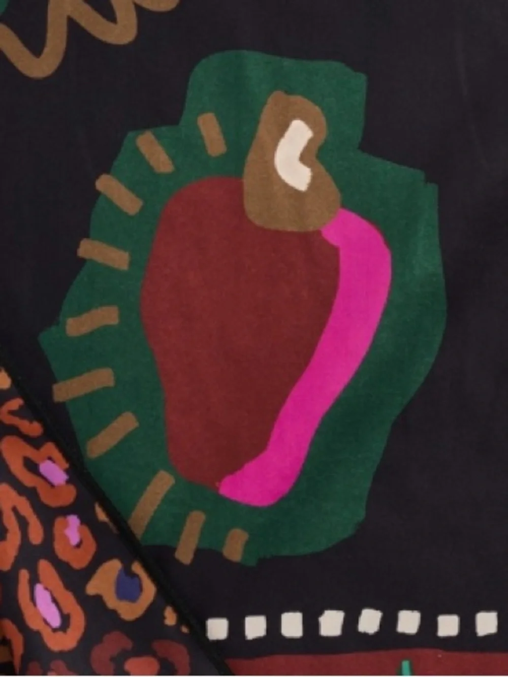NEW RARE FARM Rio Tropycalia Towel w/ Strap Tropical Bird Leopard Fruit 39 x 59